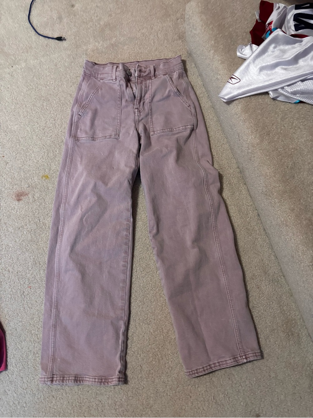 American eagle Lavender pink Straight-Leg Jeans